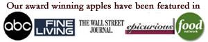 Our award winning apples have been featured in