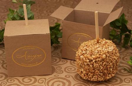 Custom Embossed Amy's Caramel Apple Boxes