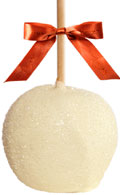 Holiday Snowball Caramel Apple