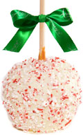 Holiday White Peppermint Caramel Apple