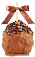 Crushed Oreo Caramel Apple