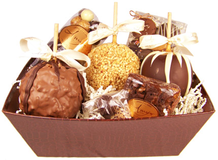 Large Belgian Chocolate Apple Gift Basket