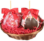 Two Apple Valentines Basket