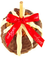 Pecan Turtle Caramel Apple W/Satin Ribbon
