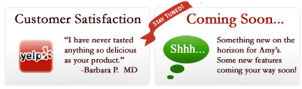 100% Customer Satisfaction, Stay Tuned To Amy's