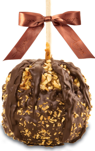 Almond Turtle Caramel Apple W/Belgian Chocolate