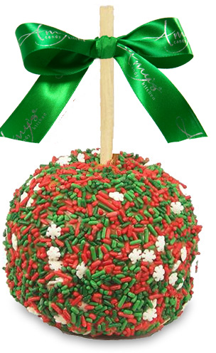 Holiday Sprinkle Caramel Apple
