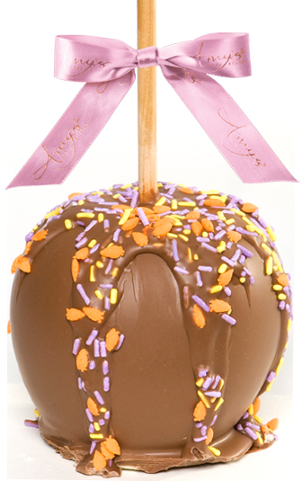 Gourmet Easter Caramel Apple Dunked W/Dark Belgian