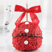 Santa Sprinkle Caramel Apple