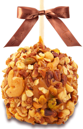 Mixed Nut Caramel Apple