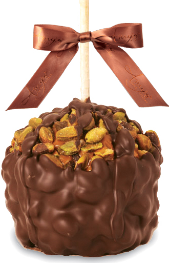 Pistachio Turtle Caramel Apple W/Belgian Chocolate