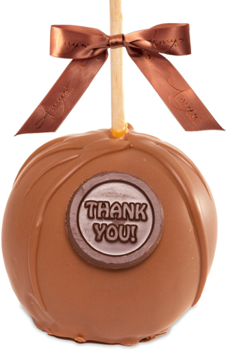 Gourmet Thank You Caramel Apple