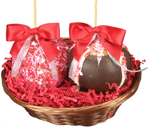 Two Apple Sweetheart Valentine's Day Gift Basket